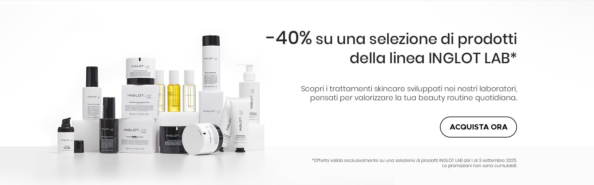 -40% su una selezione di prodotti INGLOT LAB